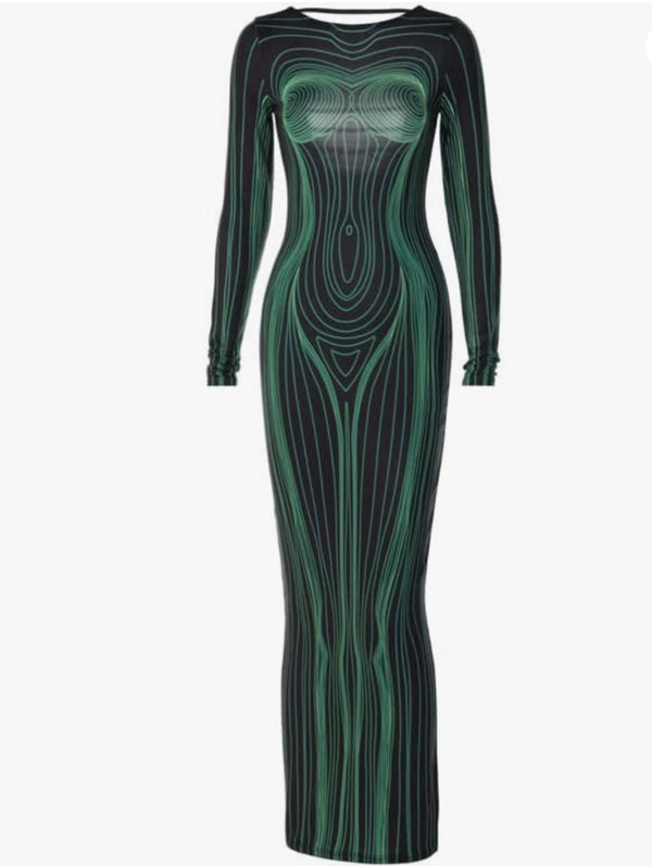 Give Me The Green Light Maxi Dress