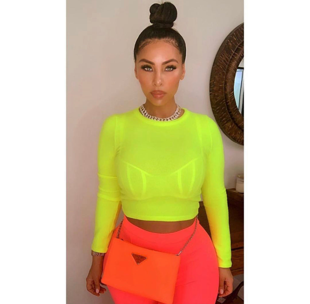 Limerita Neon Crop Top