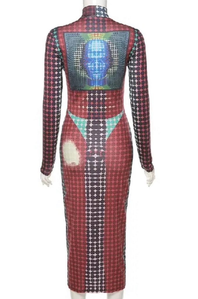 Cyber Baddie Midi Dress