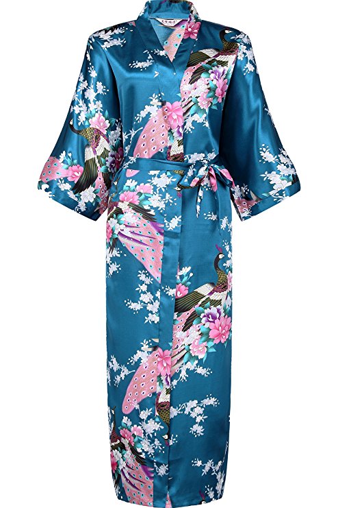Mariah’s Peacock Print Kimono